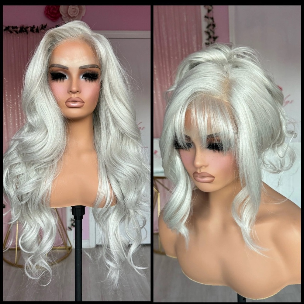 Human Hair Blended Lace Front Wig